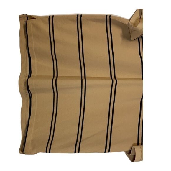 Men’s St. John’s Bay XL/XG, tan Polo Shirt Striped Pattern Relaxed - Picture 5 of 7